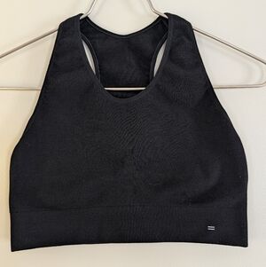 Branwyn Merino Essential Racerback Bra, Black | Large